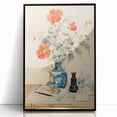 Maximalist Wall Art - Eclectic Floral Arrangement with Bold Vase Decor