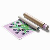 Maximalist Wall Art - Bold Floral Arrangement with Modern Vase Decor