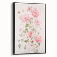 Maximalist Wall Art - Elegant Floral Design with Soft Pink Blooms