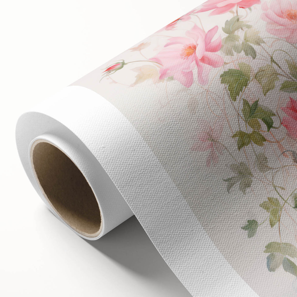 Maximalist Wall Art - Elegant Floral Design with Soft Pink Blooms