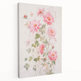 Maximalist Wall Art - Elegant Floral Design with Soft Pink Blooms