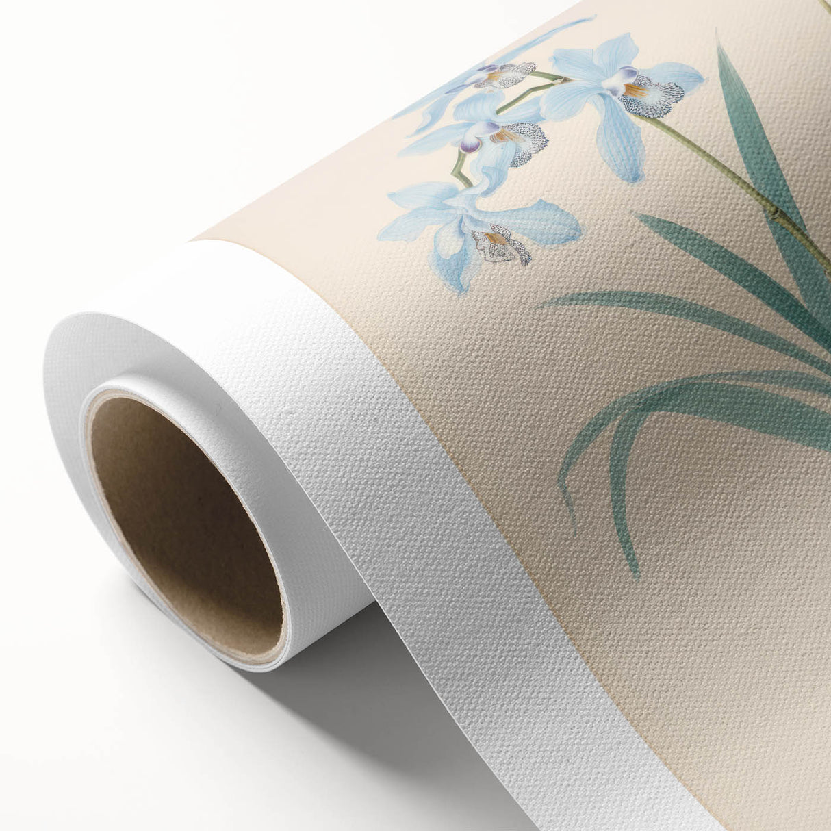 Maximalist Wall Art - Elegant Botanical Orchid Illustration for Home Decor