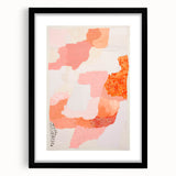 Maximalist Wall Art - Abstract Textured Design with Bold Pink Hues