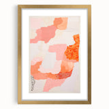 Maximalist Wall Art - Abstract Textured Design with Bold Pink Hues
