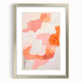 Maximalist Wall Art - Abstract Textured Design with Bold Pink Hues
