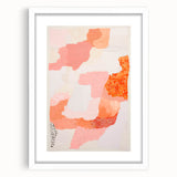 Maximalist Wall Art - Abstract Textured Design with Bold Pink Hues