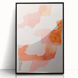 Maximalist Wall Art - Abstract Textured Design with Bold Pink Hues