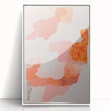 Maximalist Wall Art - Abstract Textured Design with Bold Pink Hues