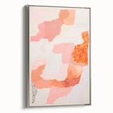 Maximalist Wall Art - Abstract Textured Design with Bold Pink Hues