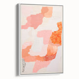 Maximalist Wall Art - Abstract Textured Design with Bold Pink Hues