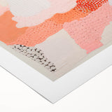 Maximalist Wall Art - Abstract Textured Design with Bold Pink Hues