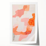 Maximalist Wall Art - Abstract Textured Design with Bold Pink Hues