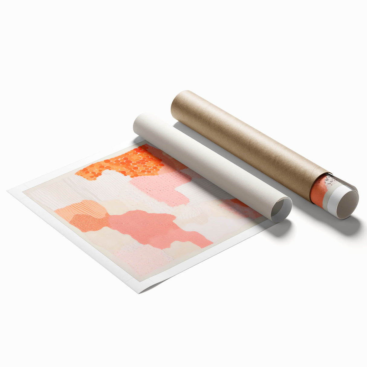 Maximalist Wall Art - Abstract Textured Design with Bold Pink Hues