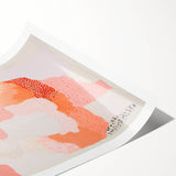 Maximalist Wall Art - Abstract Textured Design with Bold Pink Hues