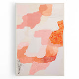 Maximalist Wall Art - Abstract Textured Design with Bold Pink Hues