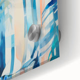 Maximalist Wall Art - Bold Abstract Portrait with Vibrant Tropical Vibes