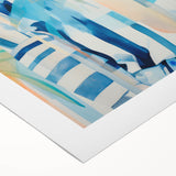 Maximalist Wall Art - Bold Abstract Portrait with Vibrant Tropical Vibes