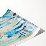 Maximalist Wall Art - Bold Abstract Portrait with Vibrant Tropical Vibes