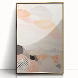 Maximalist Wall Art - Abstract Layered Design with Soft Earthy Tones