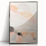 Maximalist Wall Art - Abstract Layered Design with Soft Earthy Tones
