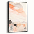 Maximalist Wall Art - Abstract Layered Design with Soft Earthy Tones