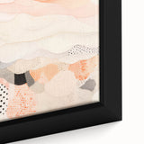 Maximalist Wall Art - Abstract Layered Design with Soft Earthy Tones