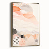 Maximalist Wall Art - Abstract Layered Design with Soft Earthy Tones