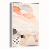 Maximalist Wall Art - Abstract Layered Design with Soft Earthy Tones