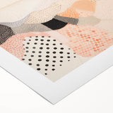 Maximalist Wall Art - Abstract Layered Design with Soft Earthy Tones