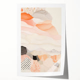 Maximalist Wall Art - Abstract Layered Design with Soft Earthy Tones