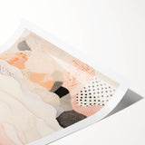 Maximalist Wall Art - Abstract Layered Design with Soft Earthy Tones