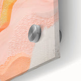 Maximalist Wall Art - Abstract Textured Design with Warm Peach Tones