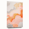 Maximalist Wall Art - Abstract Textured Design with Warm Peach Tones