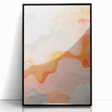Maximalist Wall Art - Abstract Textured Design with Warm Peach Tones