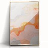 Maximalist Wall Art - Abstract Textured Design with Warm Peach Tones