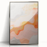 Maximalist Wall Art - Abstract Textured Design with Warm Peach Tones