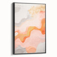 Maximalist Wall Art - Abstract Textured Design with Warm Peach Tones