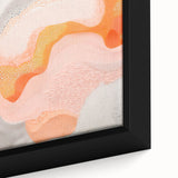 Maximalist Wall Art - Abstract Textured Design with Warm Peach Tones