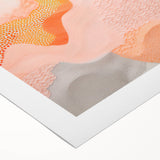 Maximalist Wall Art - Abstract Textured Design with Warm Peach Tones