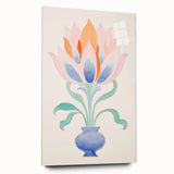 Maximalist Wall Art - Elegant Abstract Floral Design in Pastel Tones
