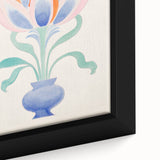 Maximalist Wall Art - Elegant Abstract Floral Design in Pastel Tones