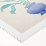 Maximalist Wall Art - Elegant Abstract Floral Design in Pastel Tones
