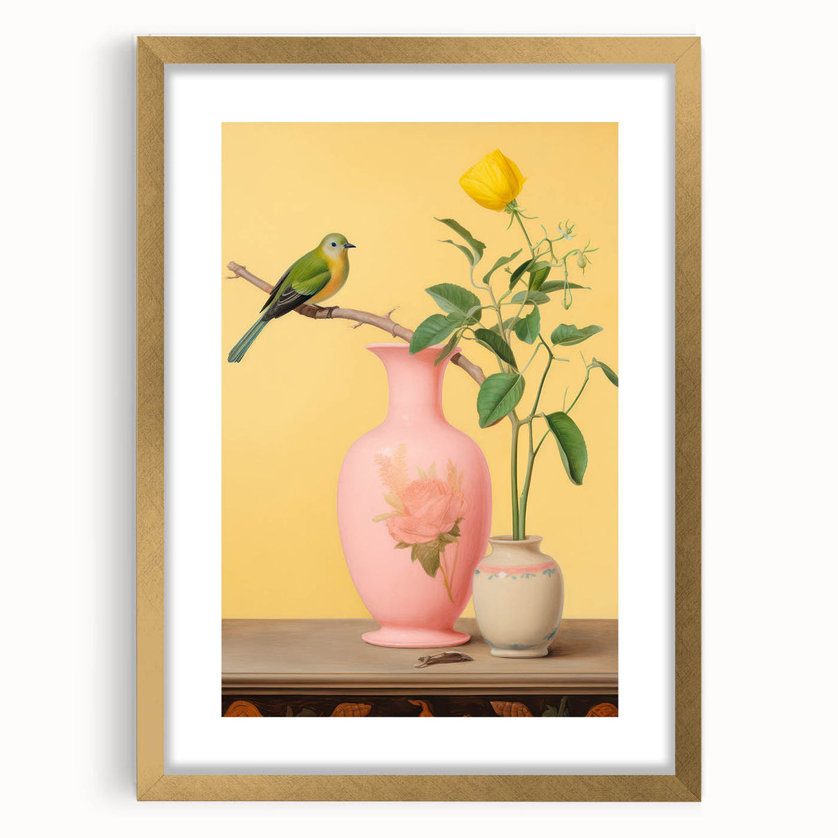 Maximalist Wall Art – Eclectic Bird and Floral Decor for Bold Style