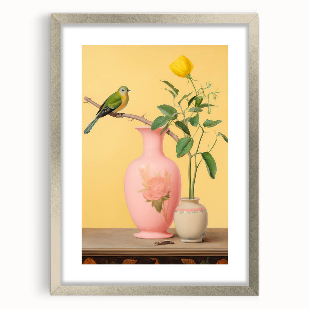 Maximalist Wall Art – Eclectic Bird and Floral Decor for Bold Style