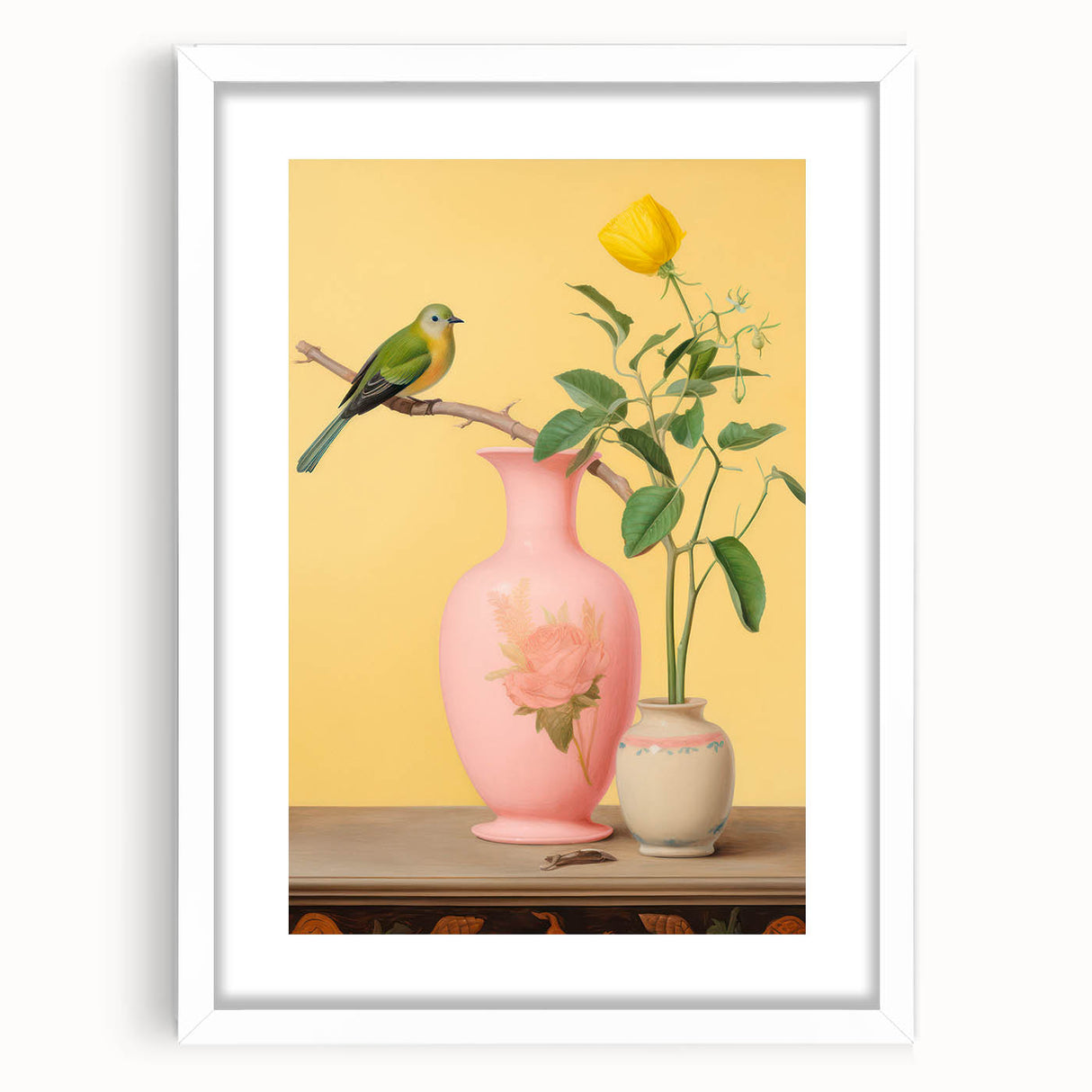 Maximalist Wall Art – Eclectic Bird and Floral Decor for Bold Style