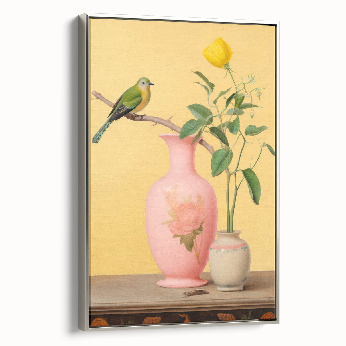 Maximalist Wall Art – Eclectic Bird and Floral Decor for Bold Style