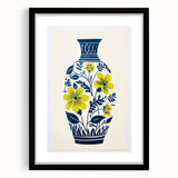 Maximalist Wall Art – Bold Floral Vase Design for Eclectic Home Decor