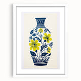 Maximalist Wall Art – Bold Floral Vase Design for Eclectic Home Decor
