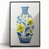 Maximalist Wall Art – Bold Floral Vase Design for Eclectic Home Decor