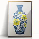 Maximalist Wall Art – Bold Floral Vase Design for Eclectic Home Decor